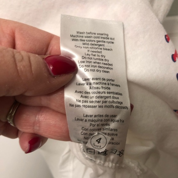 MOTHERHOOD MATERNITY FUTURE FAN GRAPHIC TSHIRT WHITE BASEBALL TANK M - Picture 6 of 9